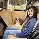 Meadowlark® Hundedecke Auto Rückbank - Wasserdicht, Extra Dick, Vollständige Abdeckung - Sitzauflage Auto Schutz vor Haaren, Schmutz & Kratzern - Inklusive 2 Kopfstützenschoner - Standardgröße, Beige