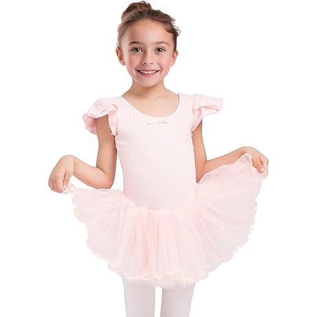 Girls' Adorable Dance Fantasy: Sequined Skirted Leotard Tutu