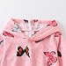 Cakaner Girl's 2 Piece Outfits Butterfly Print Fashion Hoodie Sweatshirts and Jogger Sweatpants Set Fall Clothes (7-8T)