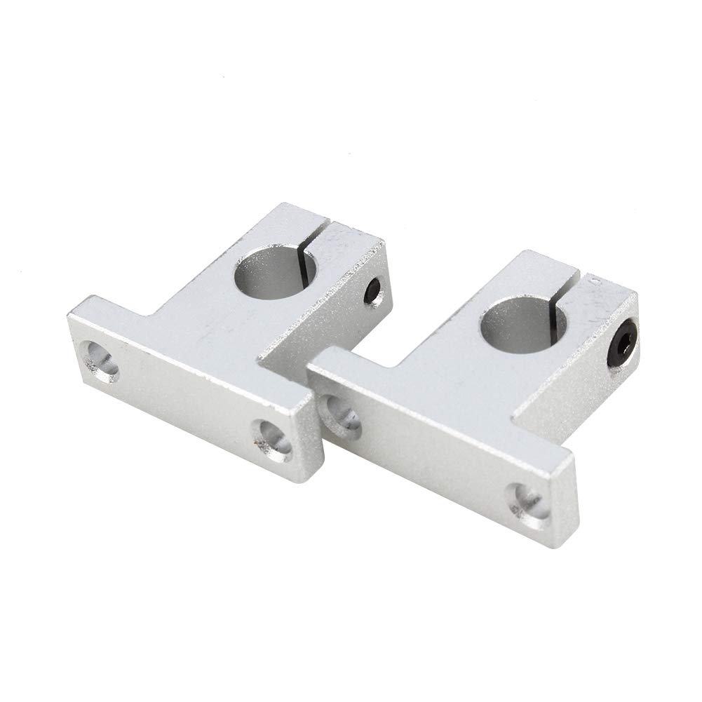 2pcs SK12 Linear Rail Shaft Support Stability with Low Friction Precision for Digital 3D Measurement Equipment Aluminum Alloy CNC Linear Rail Shaft Support
