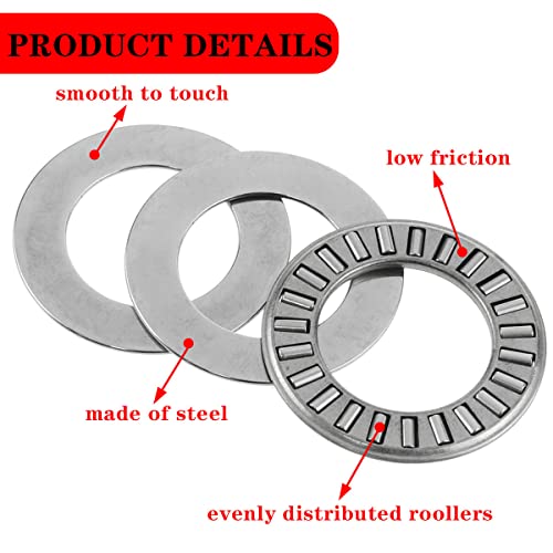 Aylifu 4-Set Thrust Needle Roller Bearing With Washer Nta1220+2Tra Needle Roller Thrust Bearing 3/4 Inch Hole Industrial Bearing #TOP2