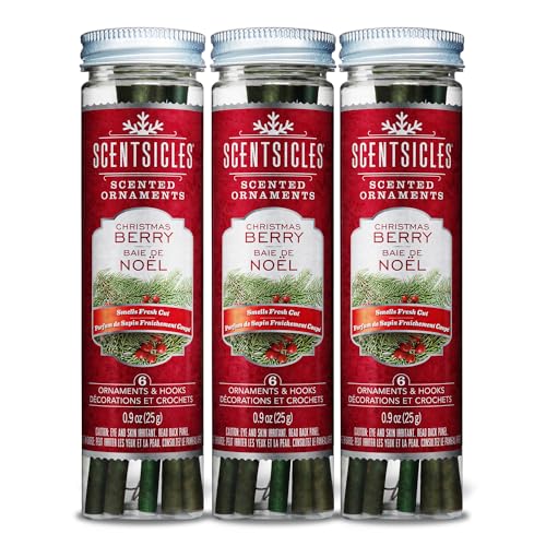 Scentsicles Christmas Berry Scented Christmas Ornaments 3 Pack