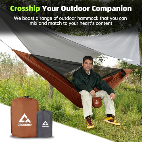 Image of Camping Hammock Mosquito Net with Rain Fly