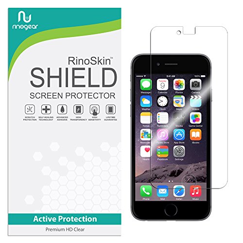 RinoGear Screen Protector for Apple iPhone 6S 6 Screen Protector [Flexible Clear Film] Case Friendly Accessories
