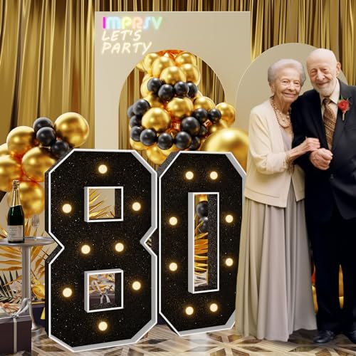 Numéros de chapiteau 80 ans pour réussir vos décorations d'anniversaire