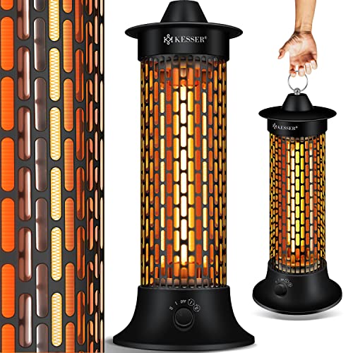KESSER staande infrarood warmtestraler 1200W met oscillatiefunctie IP55