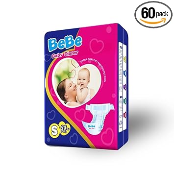 Bebe Baby Diapers 60 Small (S)
