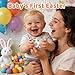 Gaiabliss Easter Eggs Baby Teething Toys, Basket Essentials Stuffers Silicone Egg Teether Toys for Infant & Babies & Toddlers, Baby's First Easter's Stuffer Gift for Boys Girls BPA Free Easter