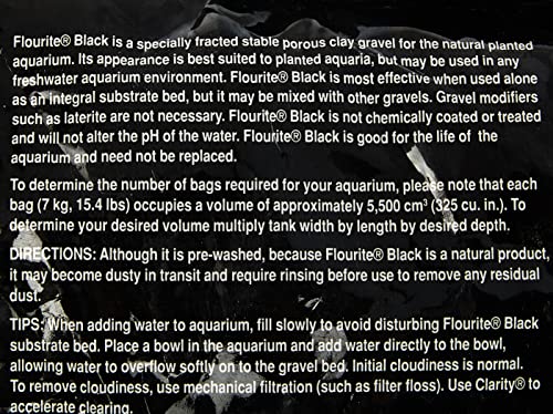 Image of Seachem Flourite Black Clay Gravel - Stable Porous Natural Planted Aquarium Substrate 15.4 lbs (Pack of 2)
