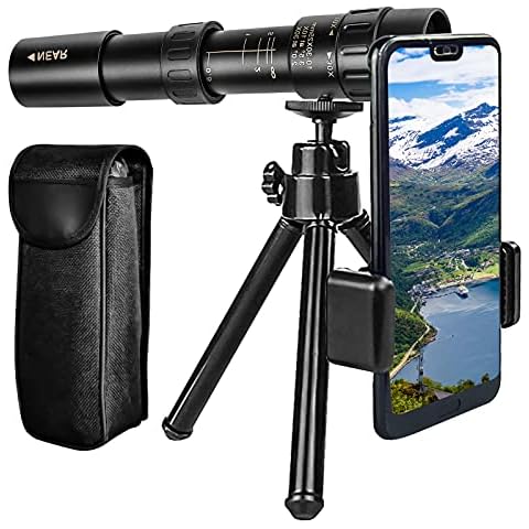 Monocular | 10-30X25 Monocular Telescope | with Smartphone Holder & Tripod Waterproof Scope BAK4 Prism Optical Lens for Bird Watching, Hunting, Camping, Wildlife Scene Gifts for Kids Adults Cover