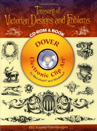 Victorian Designs And Emblems avec gravures détaillées d'armoiries et blasons