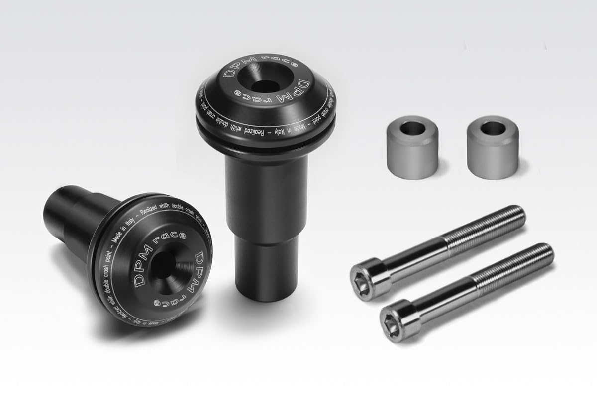 MT07 2025 - Kit Sturzpads ‘Warrior’ (R-01031) - Aluminium Sturzschutz Rahmen Crash Sliders - inkl. Hardware-Bolzen - Motorradzubehör De Pretto Moto (DPM Race) - 100% Made in Italy