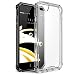 BUDDIBOX iPhone 7 / iPhone 8 ICE Series Clear Protective Case | Raised Bumpers | Scratch and Drop Resistant | Anti-Slip for Excellent Grip Plastic