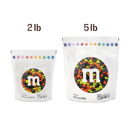 Miniatura 3 de M&M'S Caramelos de Halloween preimpresos, 5 libras de caramelos a granel en paquete resellable para fiesta de Halloween, dulce o truco, decoraciones