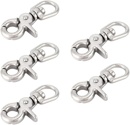 Miniatura 7 de Joyzan Gancho a presión marino, ganchos de gatillo de acero inoxidable, ganchos giratorios para langosta, cierres de tijera, hebillas, buceo,