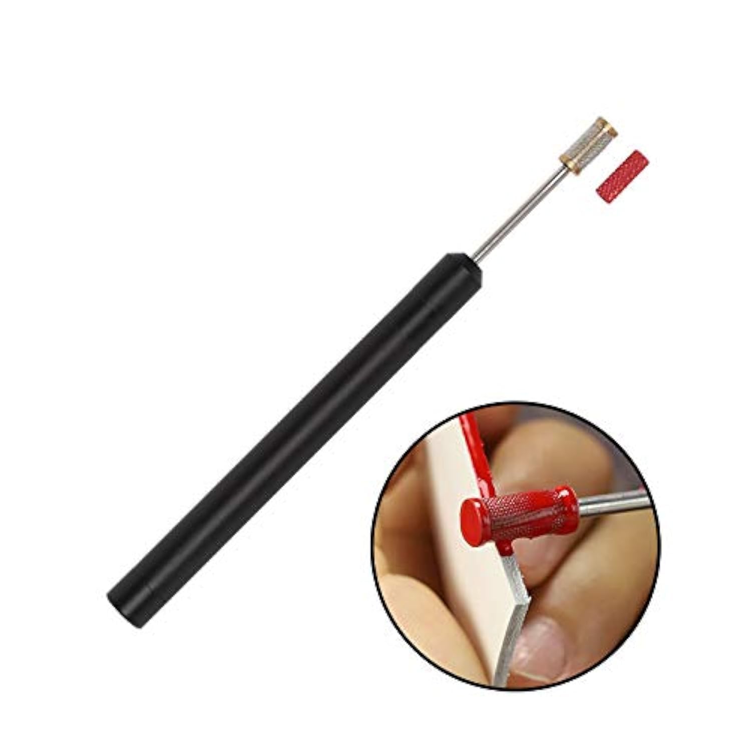 Leather Edge Dye Roller Pen Double Bearing Stable Edge Treatment Oil Painting Applicator Pro w/2 Head Craft Tool Bag Repair Craftool Kit Bag Kote Dies Supplier