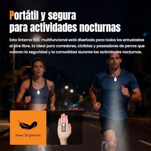 Miniatura 7 de Wigearss 2 Piezas Lámpara Para Correr, Luz Portátil Para Correr Con 3 Modos, Luces De Carrera Usb Recargables Y Resistentes Al Agua Ipx7 Para Camping, Corredores, Excursionismo, Emergencias