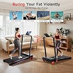 RHYTHM FUN Treadmill with Incline, Walking Pad with Handle Bar,300lbs Walking Pad with APP, Portable Folding Walking Treadmills for Home/Office with Low Noise - Image 5