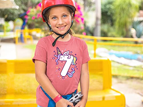 Image of Unicorn Birthday Shirts for Toddler Girls Outfit 7th 8th Shirt Seven Eight Year Old