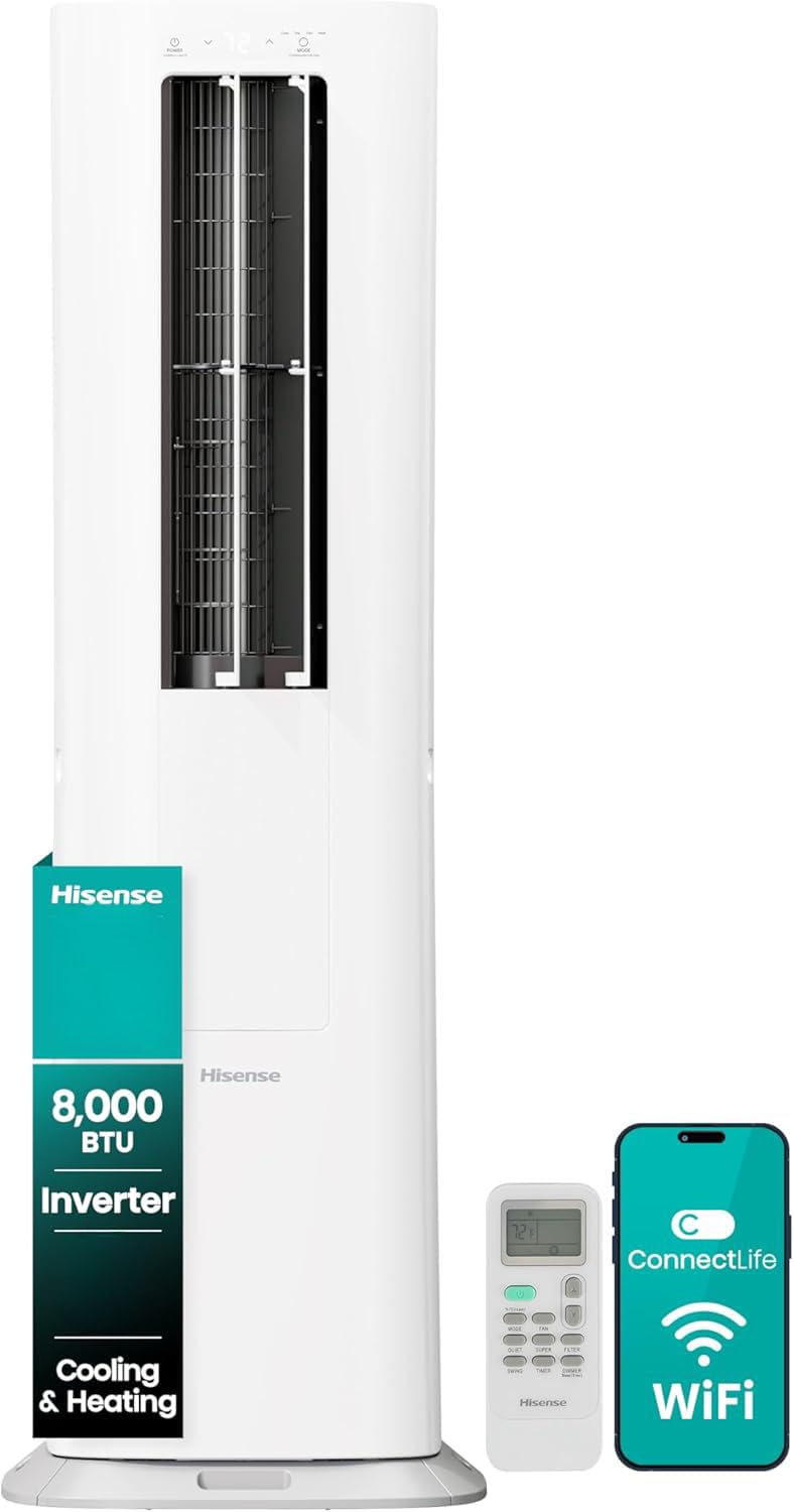 Amazon.com: Hisense API0825UW1D Smart Inverter Twin Hose 8,000 BTU