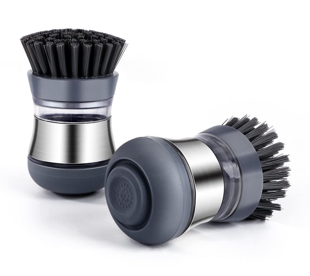 BARROT Premium Stainless Steel Soap Dispensing Palm Brush (Pack of 1) (B0BKZYCQ7J) Amazon Price History, Amazon Price Tracker