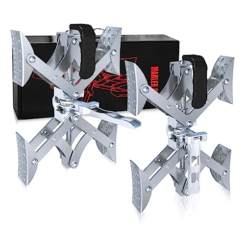 Mahler Gates [Usa Design X-Shaped Wheel Chock Stabilizer, 2 Set Rv Stabilizers With Integrated Wrench And Anti-Theft Code Locked, 2" To 10" Wheel Chocks Scissor For Campers Travel Trailers Trucks #TOP26