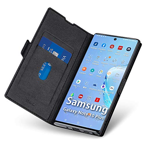 Aunote Funda para Samsung Galaxy Note 10 Plus, Funda Samsung Note 10 Plus Libro, Carcasa con Tapa y...