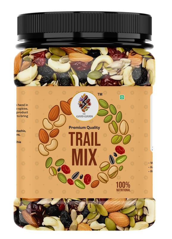 THE GOOD GOODS Trail Mix | Superfood Mix Dry Fruits | Dry Fruits Contains Almonds, Cashews, Blueberries, Pumpkin & Sunflower Seeds - 500gm-image-46