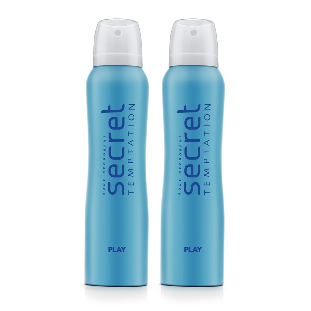 Secret Temptation Play Deodorant for Women, 150ml each (Pack of 2)