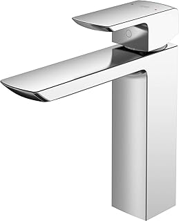 TOTO TLG02304U#CP Gr 1.2 GPM Single Handle Semi Vessel Bathroom Sink Faucet, Polished Chrome