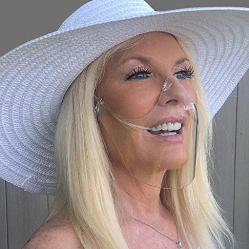 gazechimp Máscara Facial de Proteção Facial de Proteção Transparente com Expressão Visível - 5 unida