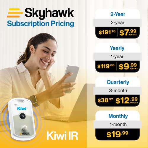 Skyhawk Kiwi Ir Infrared Motion Detection Sensor System, Wireless Remote Monitor For Door Entry Monitoring, Long Battery Life, Lte Connection, Real Time Notifications, White #TOP4