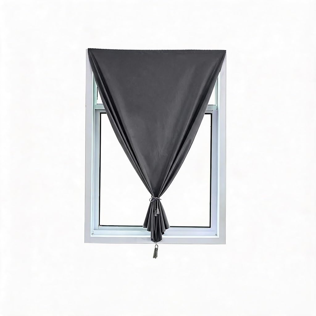 Deryzsdunk Blackout curtains thermal curtains for summer heat Self-adhesive easy to install machine washable