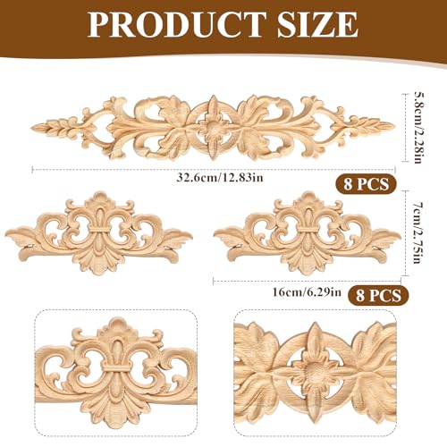 Apliques de madera para muebles Supkiir con detalles de alta precisión 3