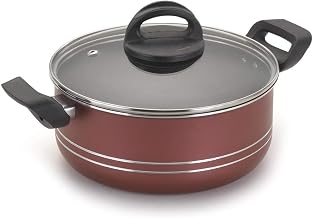 Panela Caçarola Ipanema Techflon Avulsa Tampa De Vidro N°20 2,5 Litros Cereja