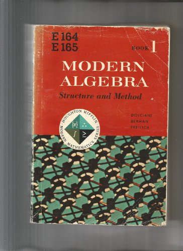 Modern algebra: structure and method B000O1BDQK Book Cover