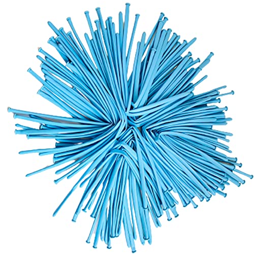 Magic Balloons 260q Twisting Animal Balloons Plain Baby Blue for Art Craft Kids Birthday Party Bag Filler Wedding Clown Decoration 25 Pack