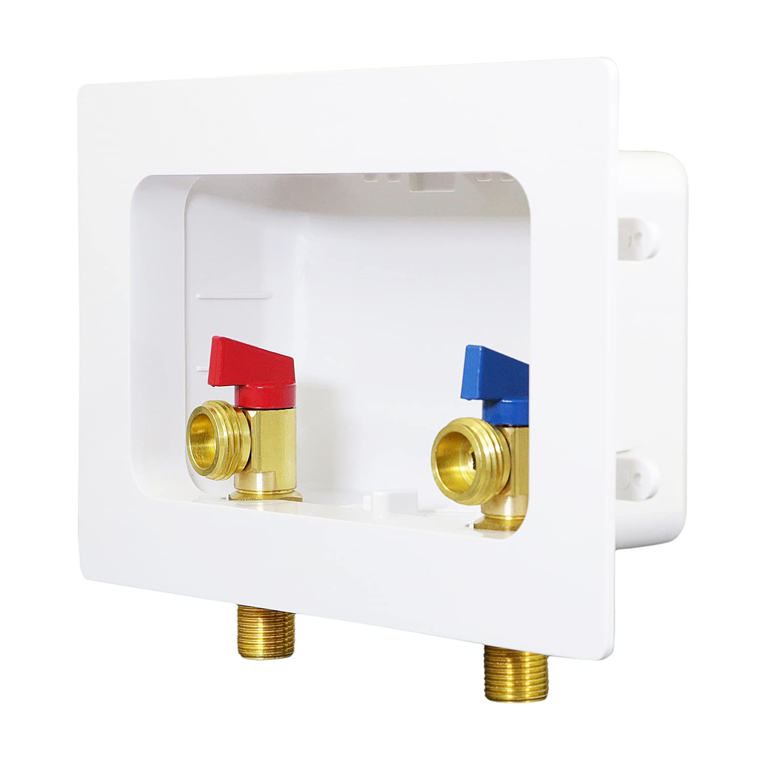 Highcraft TC300-U Lavadora Outlet Box con Válvulas 1/2'' MIP/SWT Blanco ABS