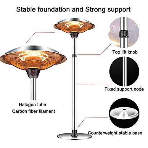 Outdoor Heaters for Patio Electric Only, Garage Infrared Heater Halogen