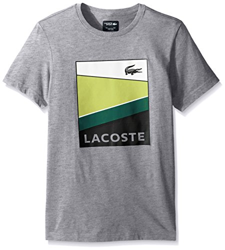 Lacoste Men's Sport Geometric Stripe Graphic T