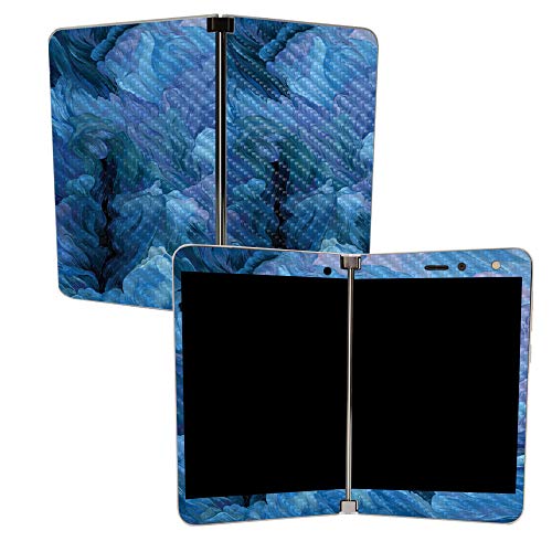 Image of MIGHTY SKINS MightySkins Carbon Fiber Skin for Microsoft Surface Duo - Typhoon | Protective, Durable Textured Carbon Fiber Finish | Easy to Apply, Remove, and Change Styles | Made in The USA