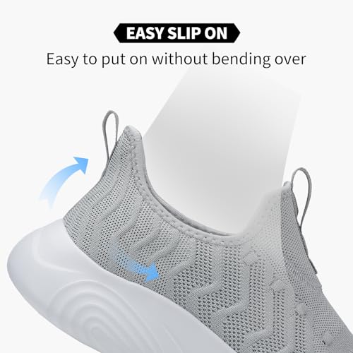 Image of MRIP Mens Slip On Walking Shoes Lightweight Comfortable Gym Workout Running Shoes Mesh Breathable Cushion Fashion Tennis Athletic Casual Sneakers