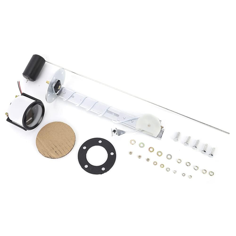 Misuratore Carburante Aramox, Misuratore Carburante 2 Pollici con Indicatore Puntatore Sensore Livello Carburante Parti Universali 12V