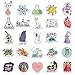 Aowplc 100 Pcs Natural Sciences Stickers Pack, Physics, Chemistry, Biology Experiment Vinyl Stickers, Student Science Laboratory Decals for Laptop, Water Bottle, Notebook, Luggage, Computer Decor