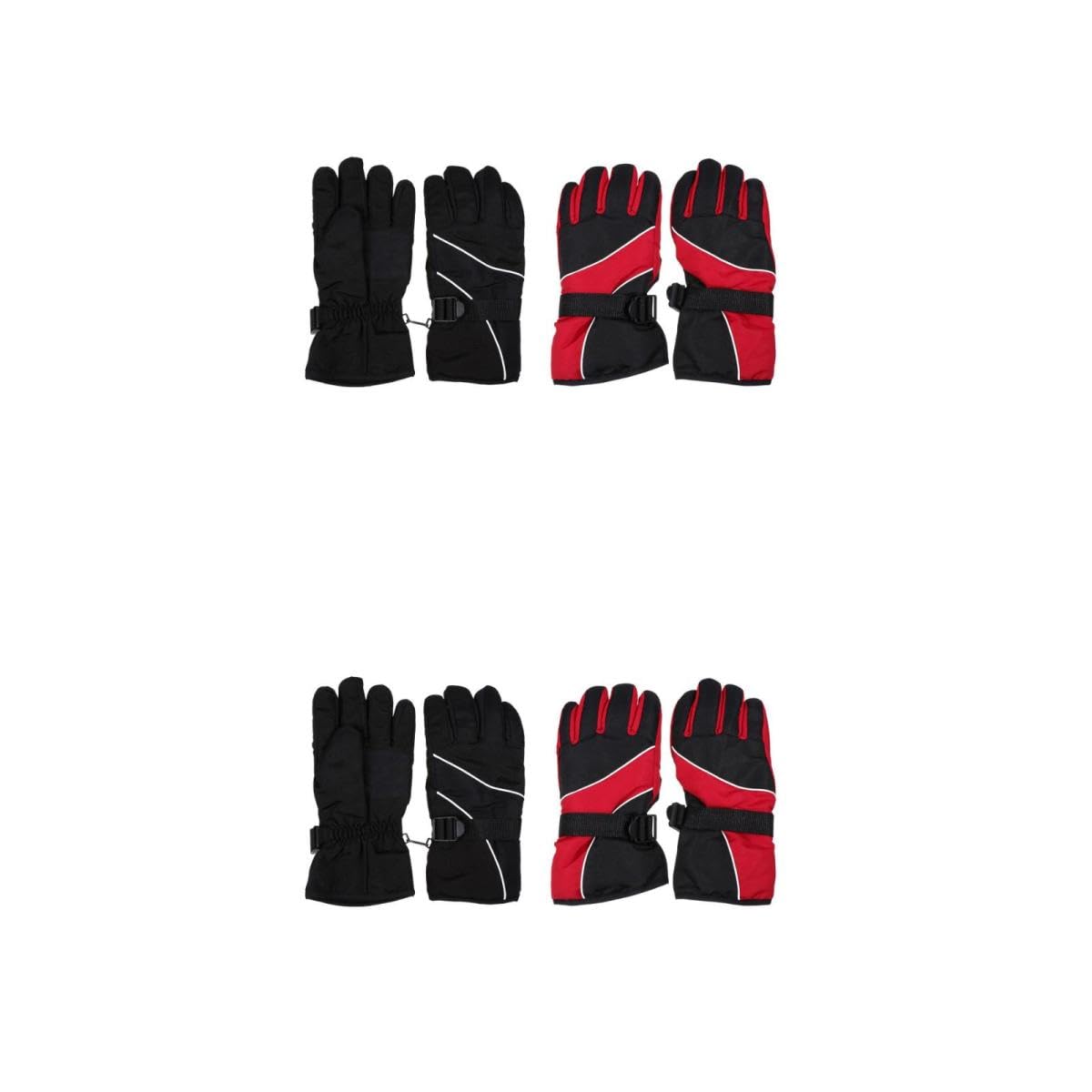 SOIMISS 4paare Unisex Winterhandschuhe wasserdichte Und rutschfeste Skihandschuhe Für Outdoor-aktivitäten Warm Und Strapazierfähig Zum Radfahren Laufen Und Skifahren