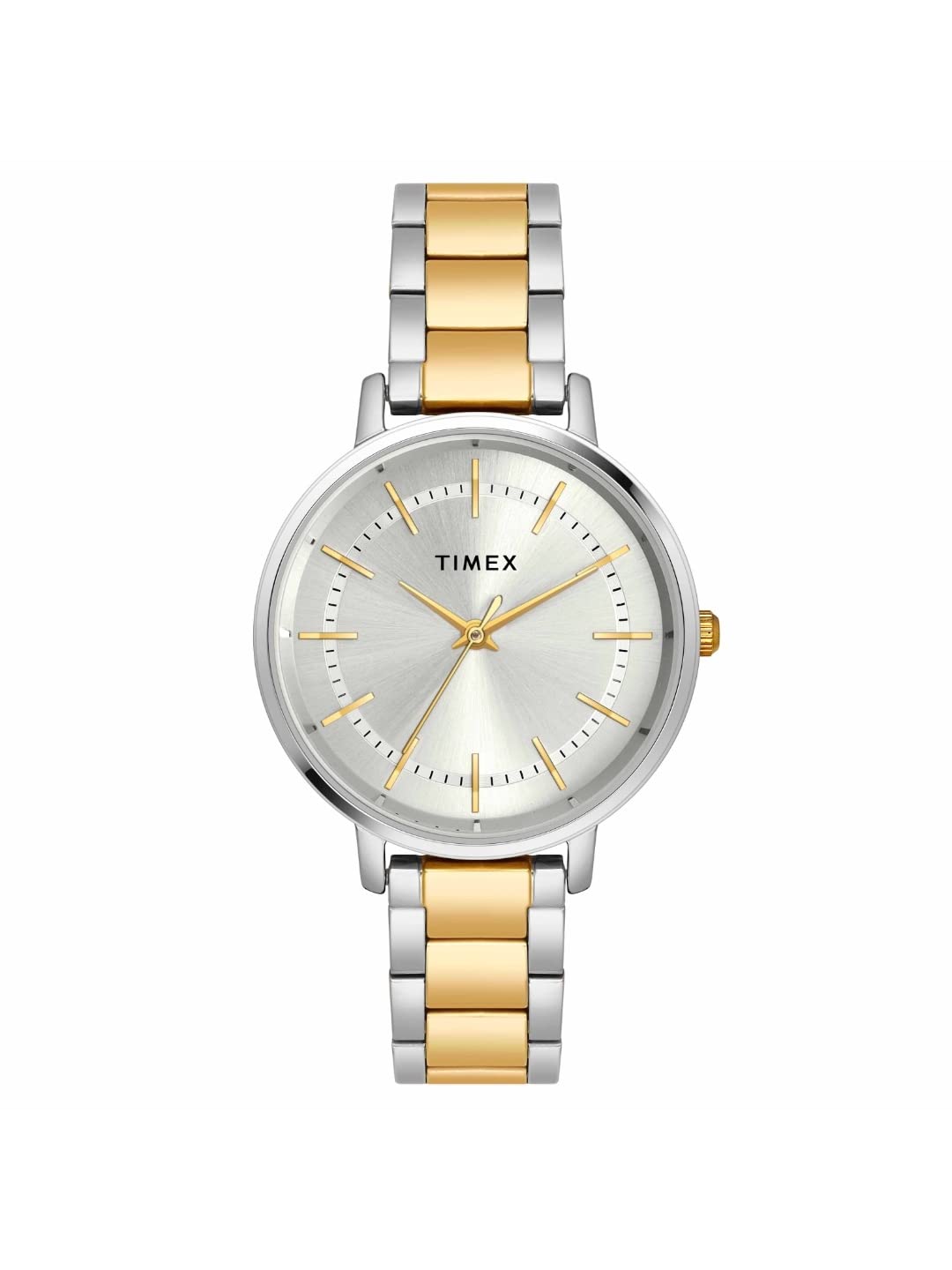 TIMEX Women Stainless Steel Classics Collection 3 Hands Analogue Silver Dial Coloured Quartz Watch, Round Dial with 34Mm Case Width - Twel15805, Band Color-Multicolor (B0BYZD5CC9) Amazon Price History, Amazon Price Tracker