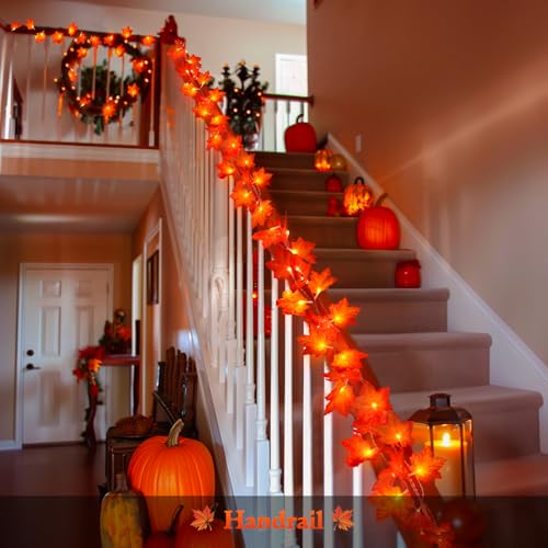 JMEXSUSS-2-Pack-Thanksgiving-Lights-Indoor-with-Leaf-Total-22-FT-40-LED-Fall-Thanksgiving-Lights-Battery-Operated-Thanksgiving-Decorations-for-Window-Garland-Bedroom-Fireplace-Mantle-Door-Kitchen JMEXSUSS 2 Pack Thanksgiving Lights Indoor with Leaf Total 22 FT 40 LED Fall Thanksgiving Lights Battery Operated Thanksgiving Decorations for Window Garland Bedroom Fireplace Mantle Door Kitchen