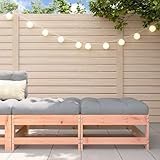 Photo Gallery llezkbr divano componibile per esterni, poggiapiedi da giardino con cuscini, 2 pezzi, in legno massello douglas Photo Gallery llezkbr divano componibile per esterni, poggiapiedi da giardino con cuscini, 2 pezzi, in legno massello douglas