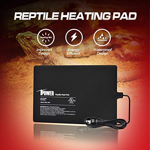 Ipower PTHTPDL-A 8 By 12-Inch Reptile Heat Mat Under Tank Heater Terrarium Heating Pad Ideal thumb #2