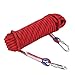 Qiilu 12mm Heavy Duty Paracord Panchute Corad Lanyard con mosquetón Accesorio de cuerda de escalada(20m)